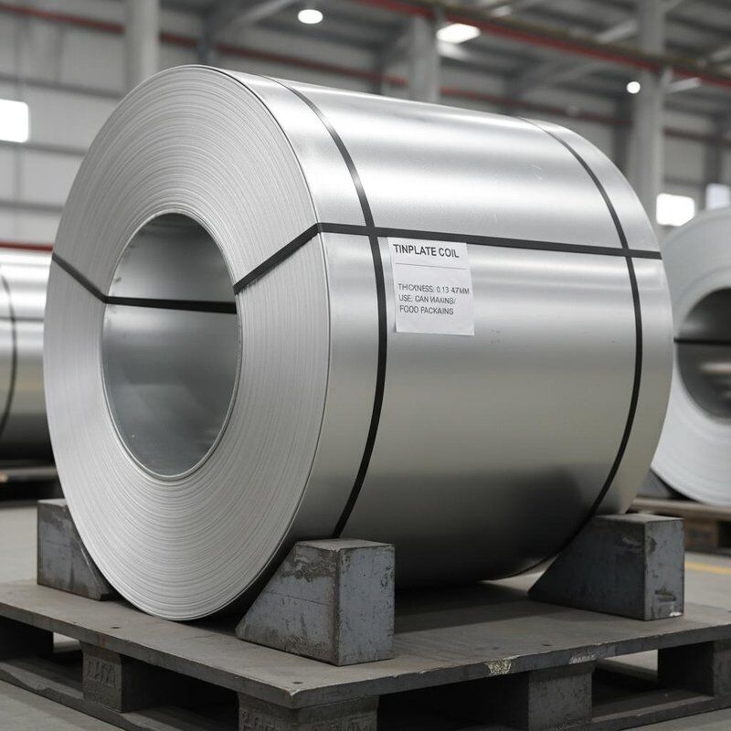 3 to 10 Tons Tinplate Coil Featuring Tin Coating Thickness Steel Coil 013mm to 047mm Used in Can Making and Food Packaging