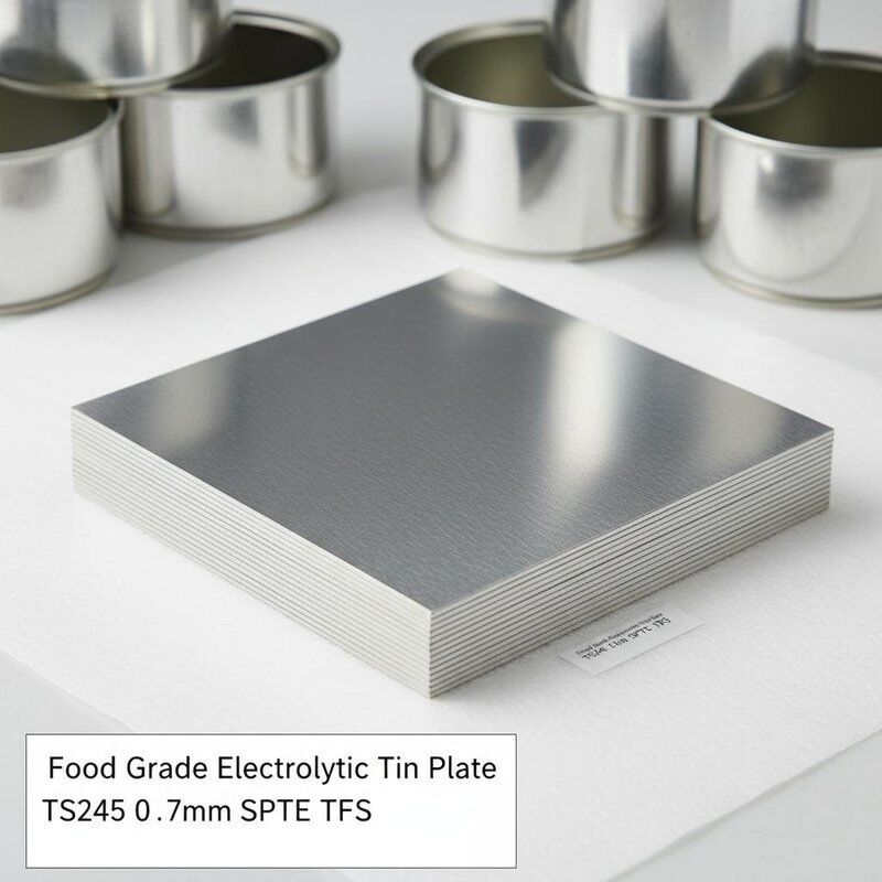 الصف الغذائي الصفحة الخزينة الكهربائية مع سطح مشرق TS245 0.17mm SPTE TFS لعلب الطعام