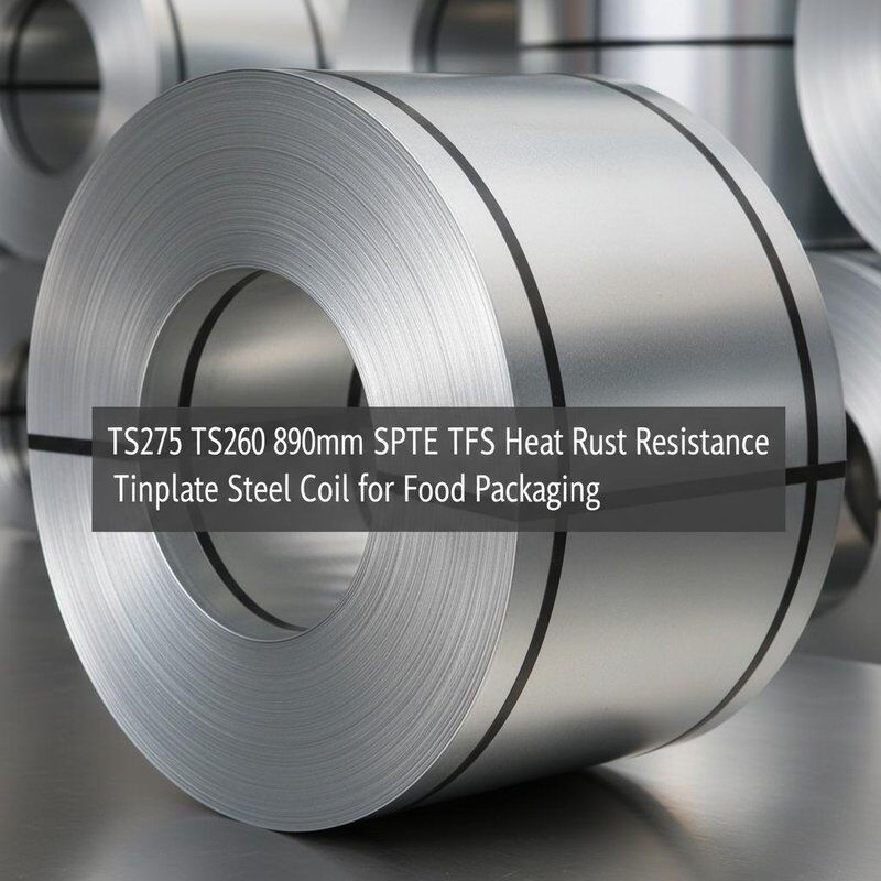 المقاومة للحرارة والصدأ طوب الصلب الصلب TS275 TS260 890mm SPTE TFS للتعبئة والتغليف الغذائي